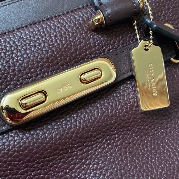 Coach Swagger Carryall Handbag Crossbody Oxblood - Picture 11 of 13